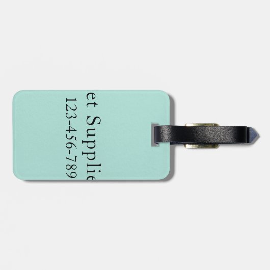 Zwarte Merle Australische herder | Bagagelabel (Achterkant horizontaal)