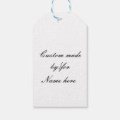 zwarte mermaïden cadeaulabel (Achterkant)