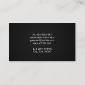 Zwarte Mesh Visitekaartje (Achterkant)