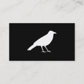 Zwarte met een Witte Kraai Visitekaartje (Achterkant)