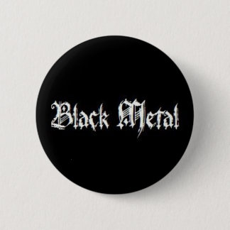 ZWARTE METAAL RONDE BUTTON 5,7 CM
