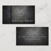 Zwarte METALE Visitekaartjes (Voorkant / Achterkant)