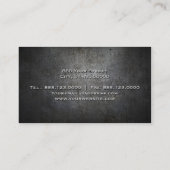 Zwarte METALE Visitekaartjes (Achterkant)