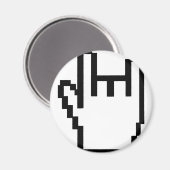 zwarte metalen kopicoon magneet (Voorkant / Achterkant)