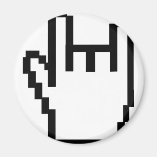 zwarte metalen kopicoon magneet