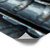 Zwarte metalen staven poster (Hoek)