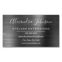 Zwarte Metallic Folie Eyelash Extensions Beauty