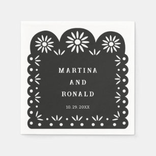 ZWARTE MEXICAAN PAPEL PICADO SERVET