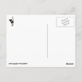 Zwarte Mexicaanse dag van de dode kat Briefkaart (Achterkant)