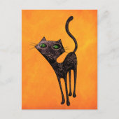 Zwarte Mexicaanse dag van de dode kat Briefkaart (Voorkant)