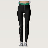 Zwarte Mexicaanse mode leggings (Voorkant)