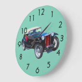 Zwarte Mg Tc Antiek auto Grote Klok (Hoek)