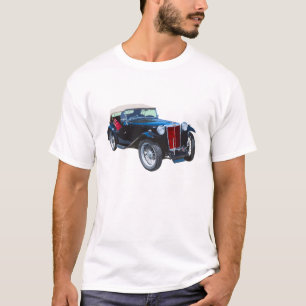 Zwarte Mg Tc Antiek auto T-shirt
