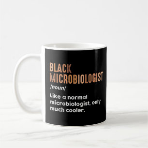 Zwarte Microbioloog Grappige Definitie Microbiolog Koffiemok