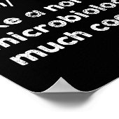 Zwarte Microbioloog Grappige Definitie Microbiolog Poster (Hoek)