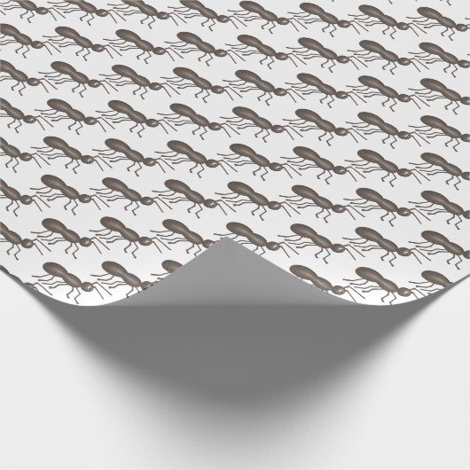 zwarte mier insect bug Cartoon picknick mieren mar Cadeaupapier (Hoek)