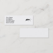 Zwarte mier mini visitekaartje (Voorkant / Achterkant)