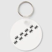 zwarte mierentrail sleutelhanger (Voorkant)