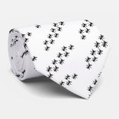 zwarte mierentrail stropdas (Opgerold)