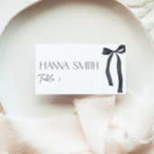 Zwarte Minimale Boog 'Tying the Knot' Gotische Pla Plaatskaartje