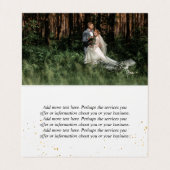 Zwarte minimale fotograaf voor uw Logo fotocollage Visitekaartje (Binnenkant ongevouwen)