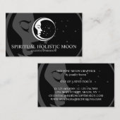 Zwarte Minimale Spirituele Mon Star met hoge Celsi Visitekaartje (Voorkant / Achterkant)