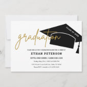 Zwarte Minimalistische Einrichting Hoge School Afs Kaart (Voorkant)