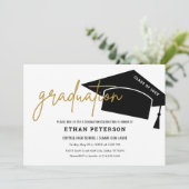 Zwarte Minimalistische Einrichting Hoge School Afs Kaart (Staand voorkant)