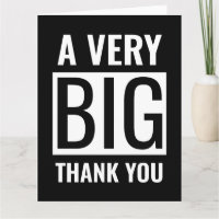 Zwarte, minimalistische Grote tekst Zeer hartelijk