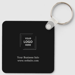 Zwarte Minimalistische Moderne Zakelijke Promotie  Sleutelhanger