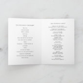 Zwarte Minimalistische Sierlijke Script II Trouw Programma (Binnen)