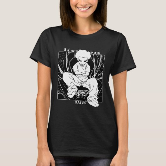 Zwarte mis t-shirt (Voorkant)