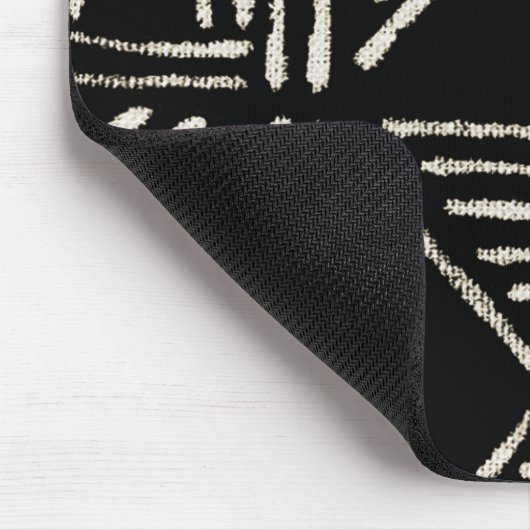 Zwarte modderdoek Muismat (Hoek)