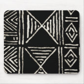 Zwarte modderdoek Muismat (Voorkant)