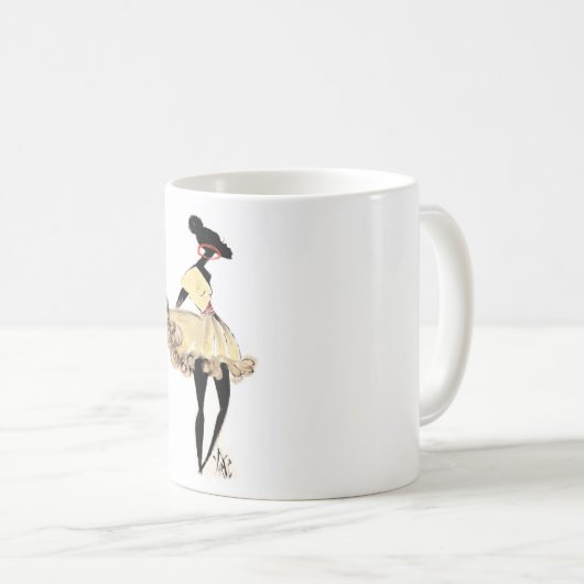 ZWARTE MODE KOFFIEMOK (Voorkant rechts)