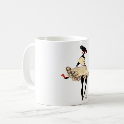 ZWARTE MODE KOFFIEMOK (Voorkant links)