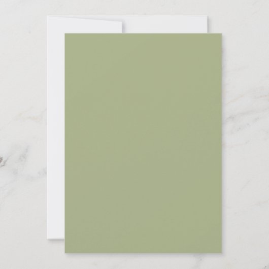 ZWARTE MODERN GROEN EUCALYPTUS FOLIAGE WATERVERF SAVE THE DATE (Achterkant)