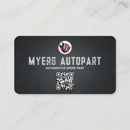 zwarte moderne autodeeldienst visitekaartje (Achterkant)