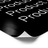 ZWARTE MODERNE BEDRIJFSPRIJSLIJST LOGO SJABLOON PERFECT POSTER (Hoek)