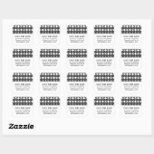 Zwarte Moderne Deco sparen de Stickers van de Datu (Vel)