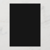Zwarte moderne eenvoudige typografie minimalistisc menu (Achterkant)