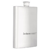 Zwarte moderne, gepersonaliseerde minimalistische flacon (Rechts)