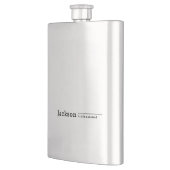 Zwarte moderne, gepersonaliseerde minimalistische flacon (Links)