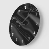 Zwarte moderne grote klok (Hoek)