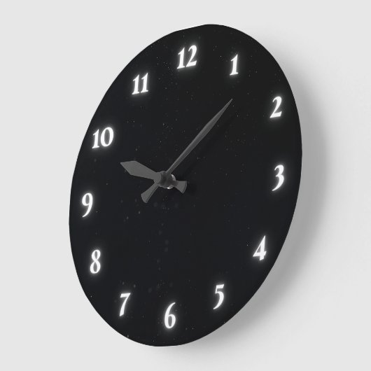 Zwarte moderne grote klok (Hoek)