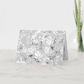 Zwarte moderne kalligrafie foto bruiloft bedankkaart (Achterkant)