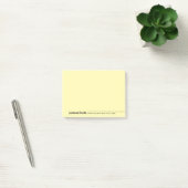 Zwarte moderne minimalistische gepersonaliseerde n post-it® notes (Kantoor)