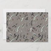 Zwarte moderne scandinavische elegante kerstfoto feestdagenkaart (Achterkant)