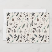 Zwarte moderne scandinavische elegante kerstfoto feestdagenkaart (Achterkant)