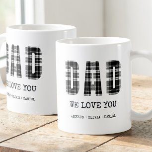 Zwarte Moderne Typografie Kinderen Namen Papa We L Koffiemok